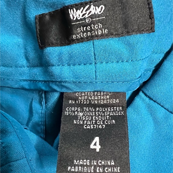 Mossimo : teal stretch capri pants - Picture 9 of 12